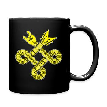 Guitar Celtic Knot - Full Colour Mug - black - Right