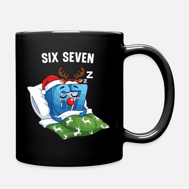 67 Six Seven Meme Weihnachten Pyjama - Tasse einfarbig - Schwarz