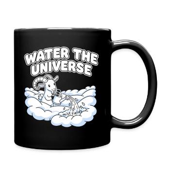 Wasser das Universum - Tasse einfarbig - Schwarz - Rechts