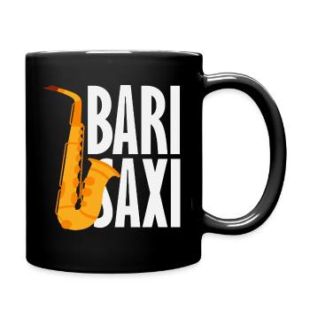 Bari Saxi Saxophon Saxophonist Jazz - Tasse einfarbig - Schwarz - Rechts