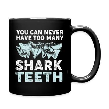 Dents de requin Dents de requin Dents de requin - Mug uni - noir - Droite