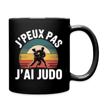 I can't I have judo humor gift - Full Colour Mug - black - Right