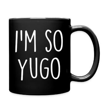 Yugoslavia Jugoslawien  - Tasse einfarbig - Schwarz - Rechts