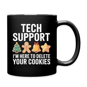 Tech Support Cookies Tee - Full Colour Mug - black - Right
