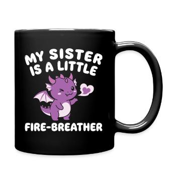 Frère Dragon Mignon, Frère ou Sœur - Mug uni - noir - Droite