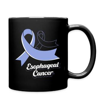 Cancer Esophagus Chemo Cancer Survivor - Full Colour Mug - black - Right