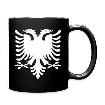 Shqiponja Albanien Adler – Patrioten Flaggen Shirt - Tasse einfarbig - Schwarz - Rechts