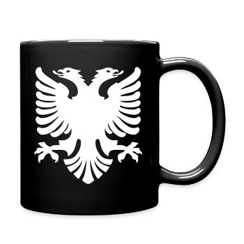 Shqipe Eagle – Albania Double Head National Flag - Full Colour Mug - black - Right