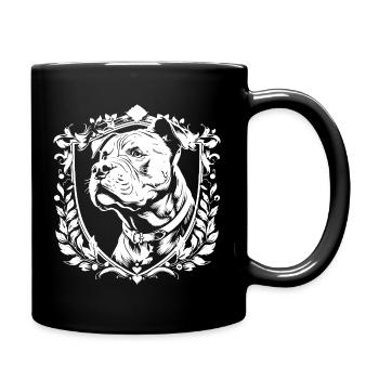 Blason Bouledogue - Mug uni - noir - Droite