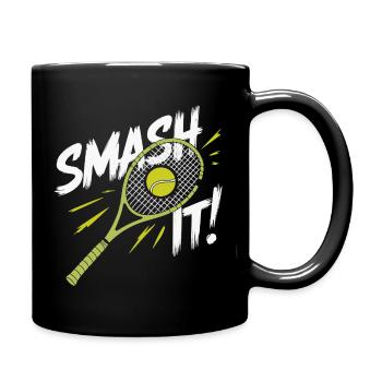 Ich kann kein Padel haben - Tasse einfarbig - Schwarz - Rechts