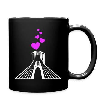 Azadi Iran Love - Mug uni - noir - Droite