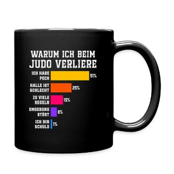 Pourquoi je perds en judo Judoka - Mug uni - noir - Droite