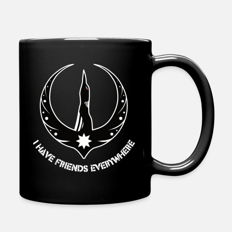 Rebellion Loon with Friends everywhere - Tasse einfarbig - Schwarz