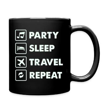 Voyage de sommeil en fête : Répétition - Mug uni - noir - Droite