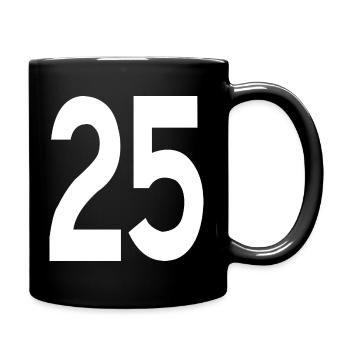 Débuts amicaux 25 - Mug uni - noir - Droite