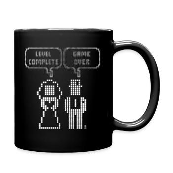 Niveau Terminé – Game Over (Mariage Enterrement de Vie de Garçon Pixel W) - Mug uni - noir - Droite