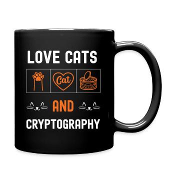 Chats and cryptography - Full Colour Mug - black - Right