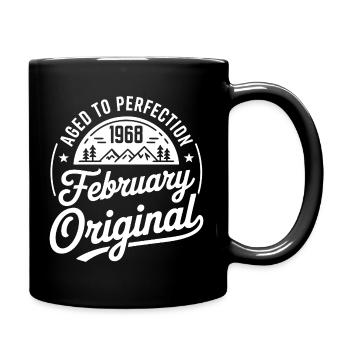 Februar 1968 – Legende der Gipfel und Berge - Tasse einfarbig - Schwarz - Rechts