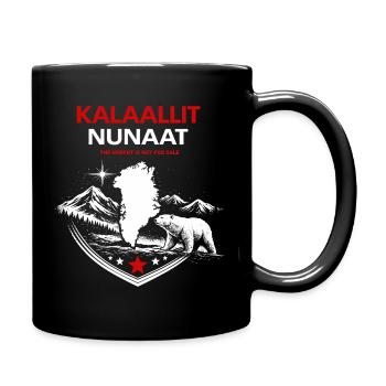 Kalaallit Nunaat - Grönland Natur & Protest Motiv - Tasse einfarbig - Schwarz - Rechts