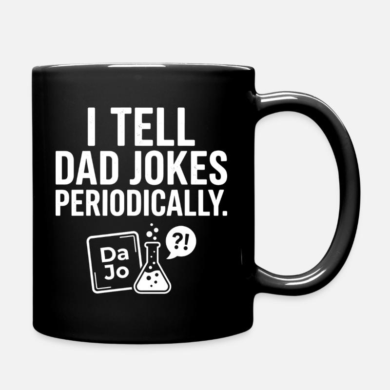 Father Jokes Design Periodico - Tazza monocolore - nero