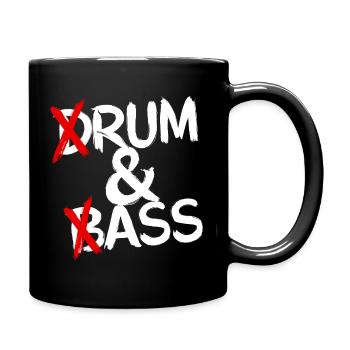 Drum & Bass Rum & Ass Drum Batteur drôle - Mug uni - noir - Droite