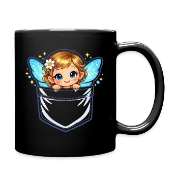 Angel Pocket Portal - Full Colour Mug - black - Right