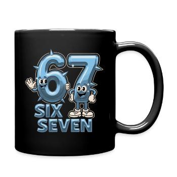 67 Six Seven Y3K Aesthetic Meme - Full Colour Mug - black - Right