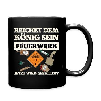 Offrez au roi ses feux d’artifice - Mug uni - noir - Droite