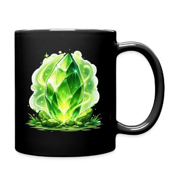 Green Crystal Magic - Full Colour Mug - black - Right