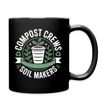Équipes de compostage, fabricants de sol, jardiniers, - Mug uni - noir - Droite