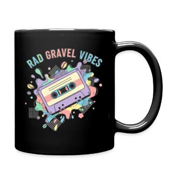 Rad Gravel Vibes Cyber Bike Kassette - Tasse einfarbig - Schwarz - Rechts