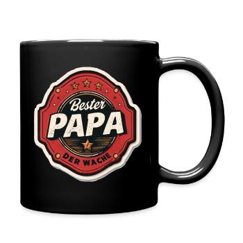 Fire Brigade Dad Best Dad of the Guard Gift - Full Colour Mug - black - Right