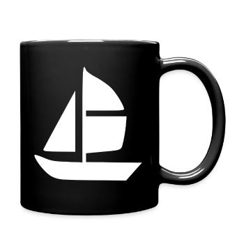 Fêtes-cadeaux de voilier voilier - Mug uni - noir - Droite
