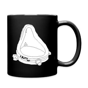 Duchamp Fountain Urinal Art Funny Line Sketch - Full Colour Mug - black - Right