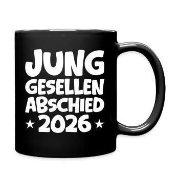 Junggesellenabschied 2026 - Tasse einfarbig - Schwarz - Rechts
