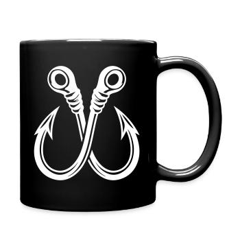 Fishing Hook Icon Fishing - Full Colour Mug - black - Right