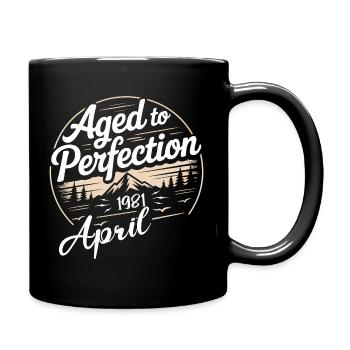 Avril 1981 anniversaire avril 1981 - Mug uni - noir - Droite