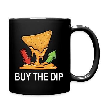 Nachos Käsedip Trading Aktien Bullenmarkt - Tasse einfarbig - Schwarz - Rechts