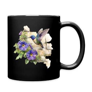 Hummingbird - Full Colour Mug - black - Right