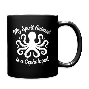 Mon âme : pieuvre - Mug uni - noir - Droite
