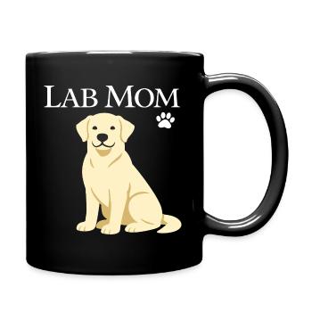 Labrador Retriever Labrador Maman Chien Chiot Amoureux - Mug uni - noir - Droite