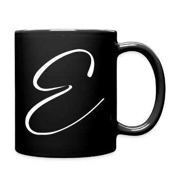 E - Tasse einfarbig - Schwarz - Rechts