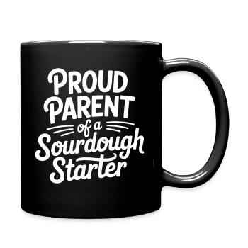 Parent fier d’un levain au levain - Mug uni - noir - Droite