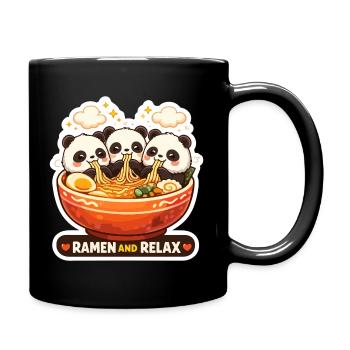 Panda Ramen & Relax Trio - Mug uni - noir - Droite