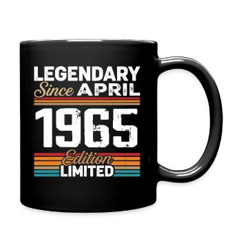 April 1965 Retro April 1965 Birthday Gift - Full Colour Mug - black - Right