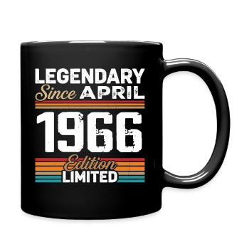 Legendary since 1966, April 1966 Retro Edition - Full Colour Mug - black - Right