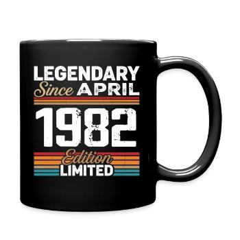 April 1982 Retro April 1982 Birthday Gift - Full Colour Mug - black - Right