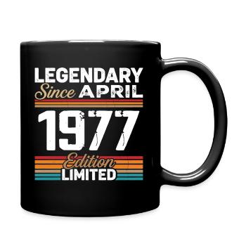 Cadeau Anniversaire Avril 1977 Rétro Avril 1977 - Mug uni - noir - Droite