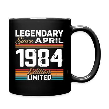 April 1984 Retro April 1984 Birthday Gift - Full Colour Mug - black - Right