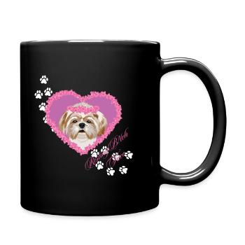 Resting B!tch Face Shih Tzu - Full Colour Mug - black - Right